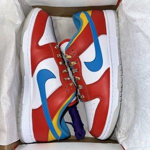 Nike Dunk Low x LeBron James x Fruity Pebbles Red Men’s sz 10 Sneakers Shoes